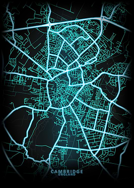 Cambridge England City Map