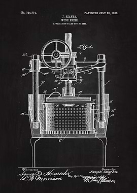 1903 Wine Press Patent