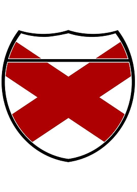Alabama State Flag Sign