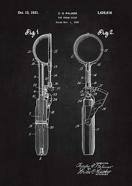 1931 Ice cream Scoop