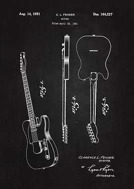 1951 Fender Guitar Patent