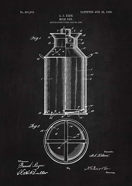 1908 Milk Can Patent