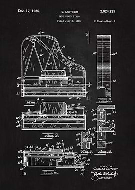 1935 Grand Piano Patent