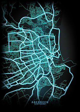 Aberdeen Scotland City Map