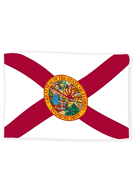 Waving Florida State Flag