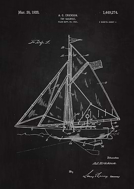 1923 Toy Sailboat Patent