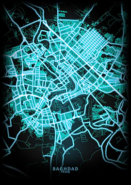 Baghdad Iraq City Map