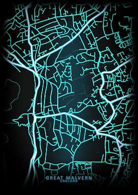 Great Malvern England Map