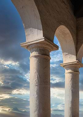 Sunset Through Arches