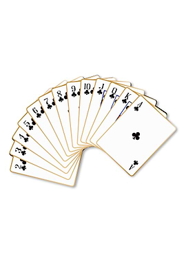 Clubs Suit Playing Cards