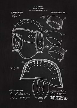 1924 Football Helmet