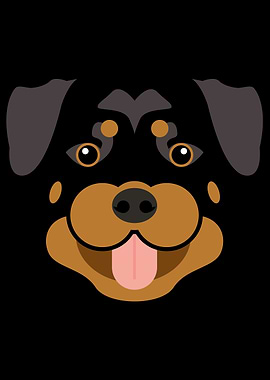 Rottweiler dog face