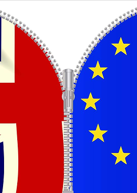 Brexit UK EU Split Zipper