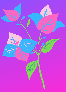 beautiful flower art