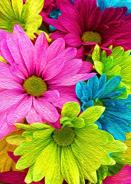 Rainbow Flowers