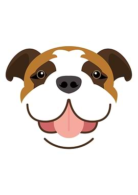 Bulldog dog face