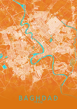Baghdad Iraq City Map