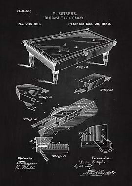 1880 Billiard Table Chuck