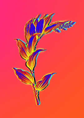 Ultraviolet Neon Flower