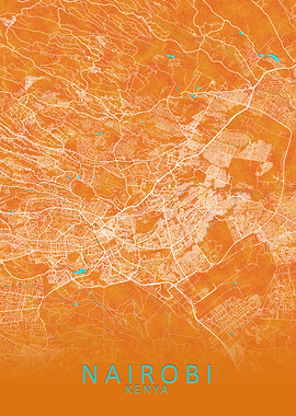 Nairobi Kenya City Map