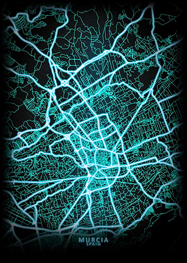 Murcia Spain City Map