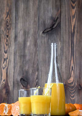 Bottle of orange juice