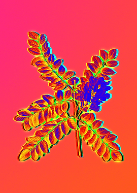 Neon Botanical Flowers