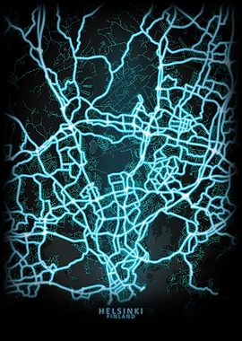 Helsinki Finland City Map