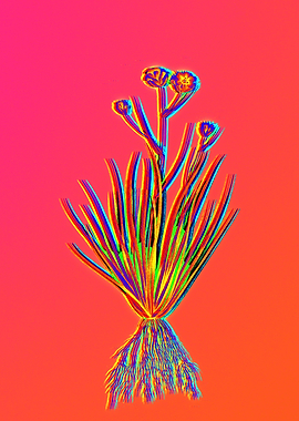 Neon Florals Illustration