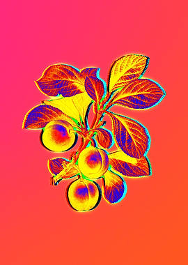 Neon Botanical Flower