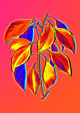 Neon Floral Illustration