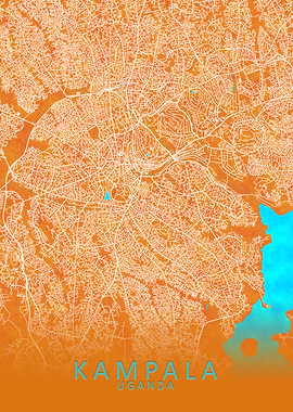 Kampala Uganda City Map