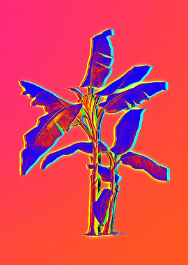 Neon Botanical Banana