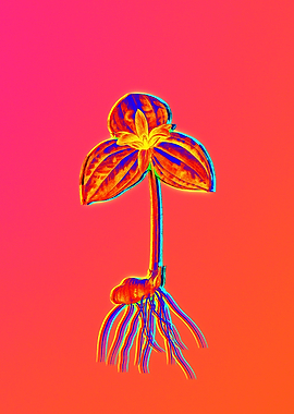 Infrared Neon Flower Pink
