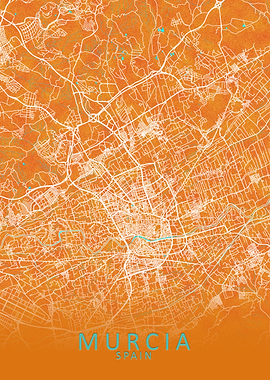 Murcia Spain City Map