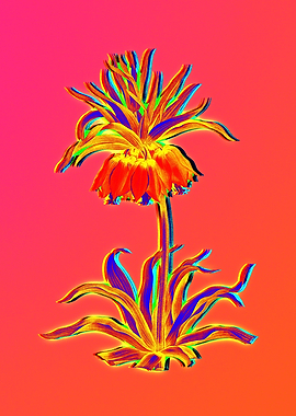 Fiery Neon Pink Botanicals