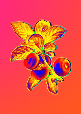 Neon Flower Illustration