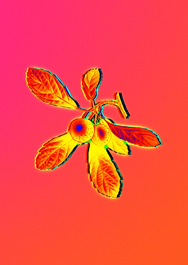 Neon Flower Drawing