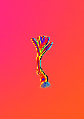 Red Botanical Illustration