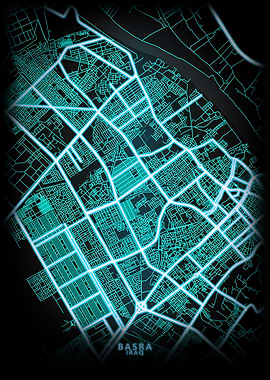 Basra Iraq City Map
