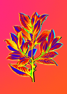Neon Flower Illustration