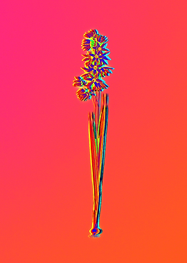 Ultraviolet Neon Flower