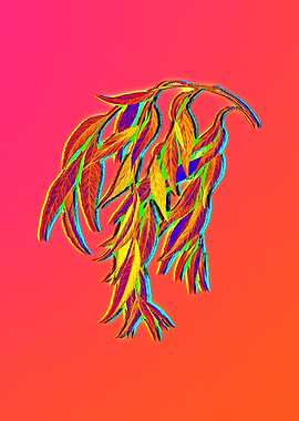Neon Flower Illustration
