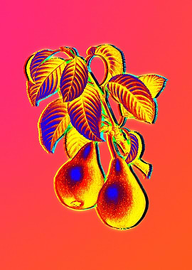 Neon Floral Illustration