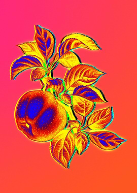 Neon Floral Illustration