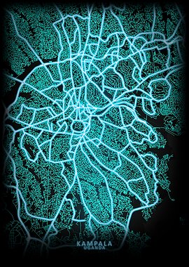 Kampala Uganda City Map