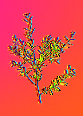 Neon Pop Flower Painting