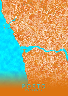 Porto Portugal City Map