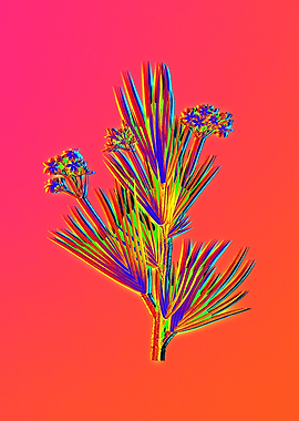 Neon Botanicals Drawing