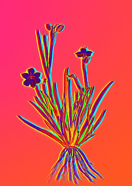 Hot Flower Illustration